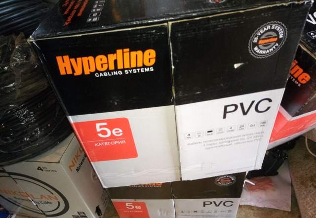  кабель UTP Cat5e. hyperline