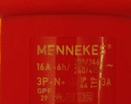 Вилка кабельная 16А Mennekes