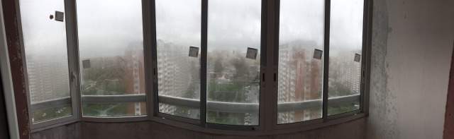Пластиковые окна с балкона (алюминиевый профиль)