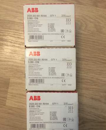 Автоматический выключатель S203 C16 C40 C50