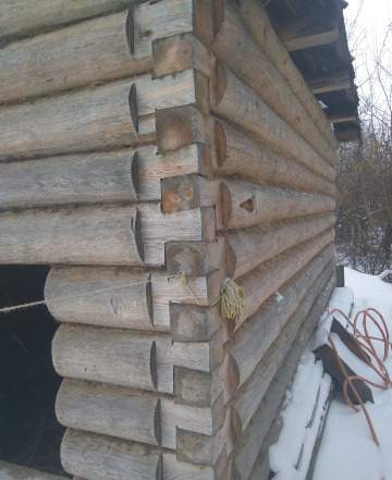 Сруб бани
