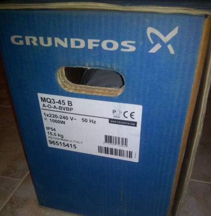 Насосные станции grundfos MQ 3-45. Новая