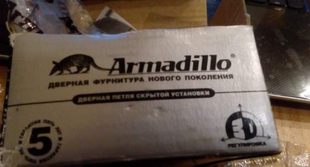 Петля дверная armadillo скрытой уст. мат.золото 40