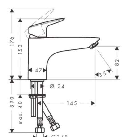 Hansgrohe Logis Monotrou 71311000