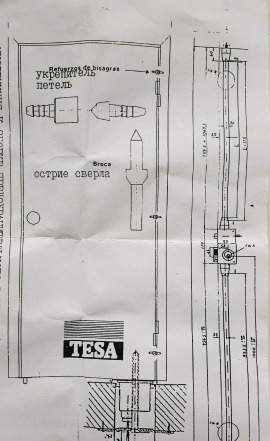 Замок Tesa-domus с распорным механизмом