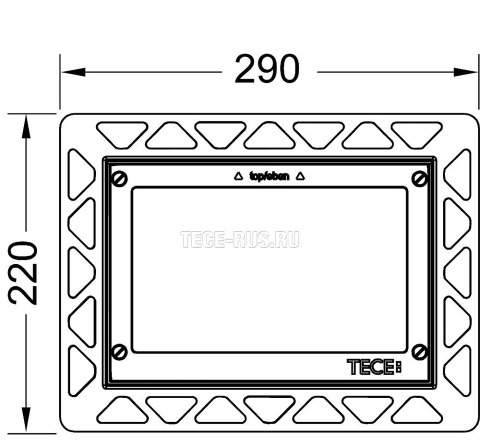 Монтажная рамка для teceloop, tecesquare