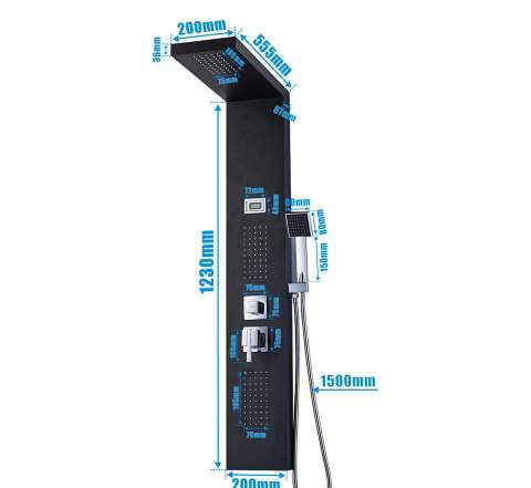 Душевая панель с LCD экраном