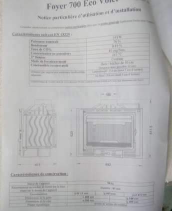 Камин Foyer 700 Ulys 9 фирма Инвикта (Франция)