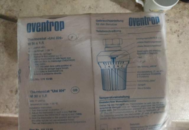 Термостатическая головка Oventrop Uni XH