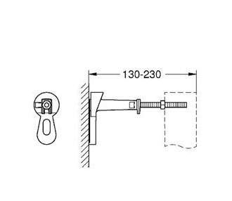 Универсальный монтажный уголок для grohe Рапид SL