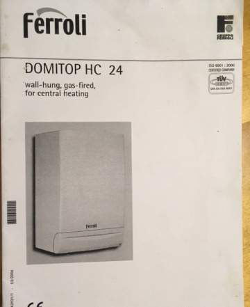 Газовый котел Ferroli domitop HC 24