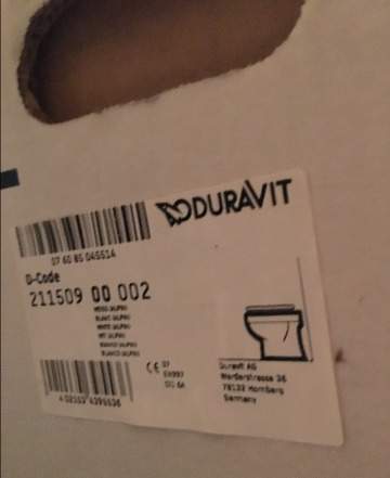 Новый унитаз Duravit+Бачок скрытого монтажа