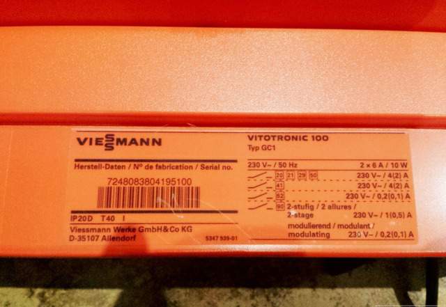 Viessmann vitotronic 100 typ kc4