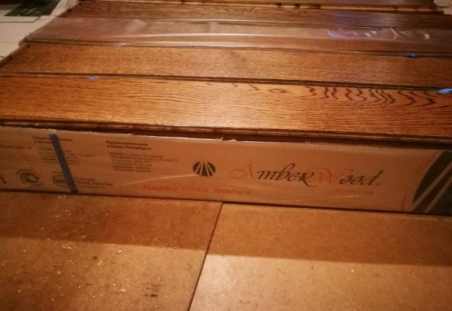 Паркетная доска Amber wood дуб коттедж масло браш