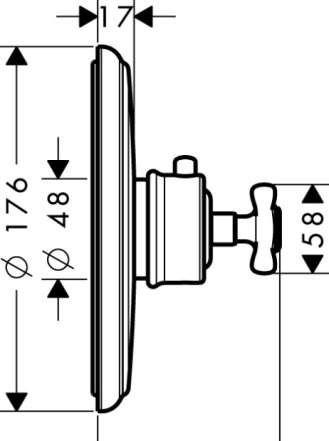 Hansgrohe 16810000 термостат для душа