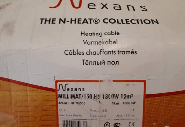 Теплый пол Nexans millimat 150 12 кв м