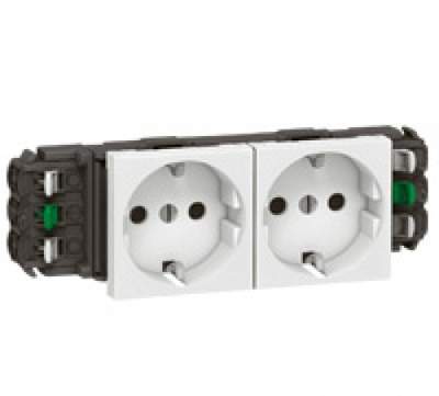 Розетка Legrand mosaic 774 02 2x2k+3 под кабель ка