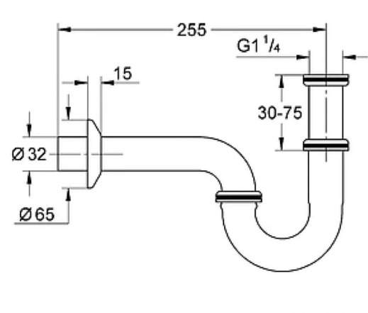 Сифон grohe 1/4 хром 28 947 000