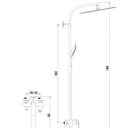 Смеситель Lemark Melange LM4960CW для душа