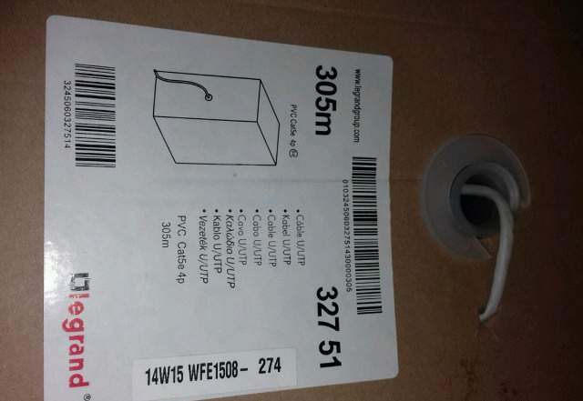 Legrand 32751 (305 м) Кабель витая пара, U/UTP, 5е