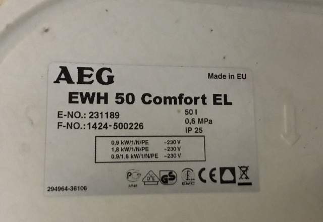 Водонагреватель AEG EWH 50 Comfort ЕЛ