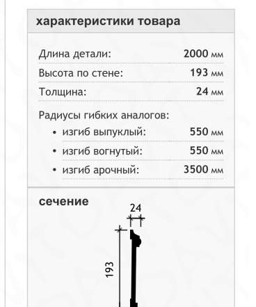 Молдинг 1.51.381 6 шт 12 м