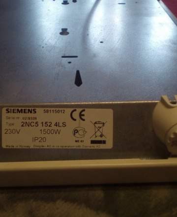 Конвектор siemens 2NC5 152 4 LS