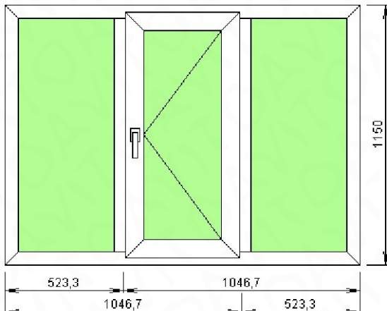 Окна пвх в наличии 1570х1150