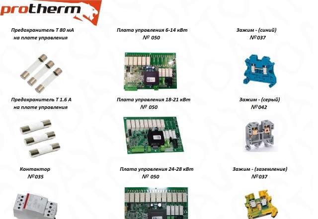 Комплектующие для котлов Скат Protherm