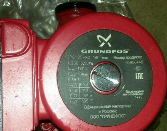 Насос grundfos UPS 25-80 и 32-80 180