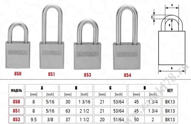 Навесные замки тм OnGuard