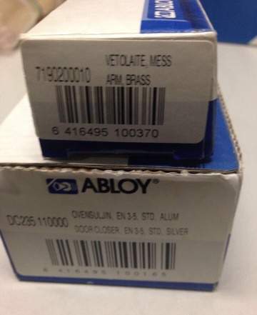  Доводчик дверной abloy 233 и 235 с тягой