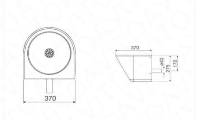 Раковина антивандальная Purus v217