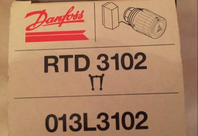 Danfoss термостатическая головка RTD 3102 и клапан