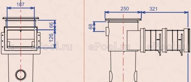 Скиммер Procopi sl 115 p, удлинённый