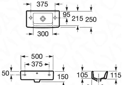 Раковина Roca Hall 325883000 50 см