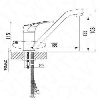 Смеситель Lemark Omega LM3104C. Новый