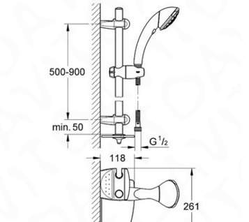 Душевой гарнитур Grohe 28571000 Movario Five