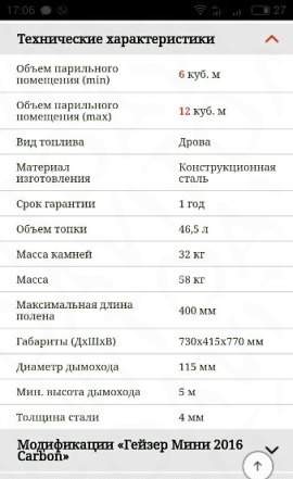 Гейзер Мини 2016 Carbon дн зк то антрацит Термофор