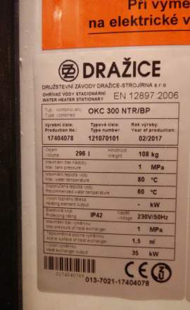 Drazice OKC 300 NTR/BP