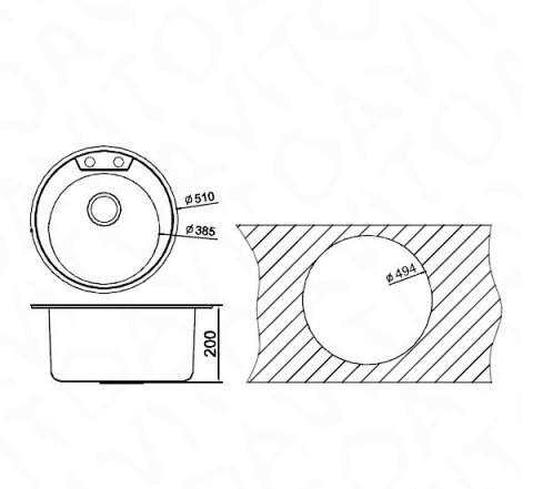 Новая мойка на кухню Oulin OL-R510