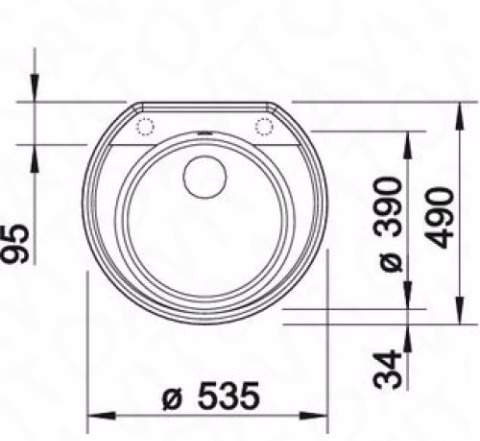 Кухонная мойка Blanco Rondoval 45