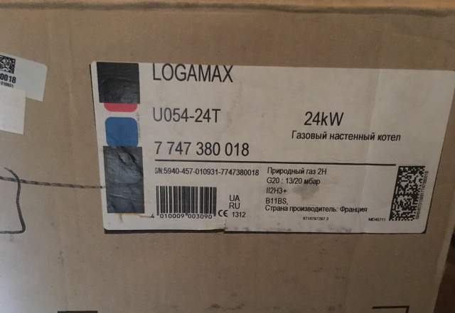 Настенный газовый котел Buderus Logamax U054-24 T