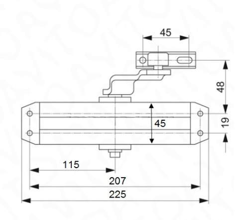 Дверной доводчик Abloy MINI 913, новый, Финляндия