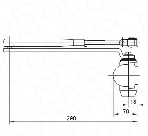 Дверной доводчик Abloy MINI 913, новый, Финляндия