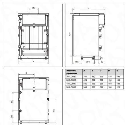 Газовый напольный котел Protherm Медведь 50 klom