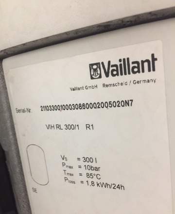 Vaillant RIH RL 300-60 Бойлер косвенного нагрева