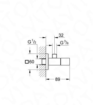 Вентиль угловой Grohe Cube