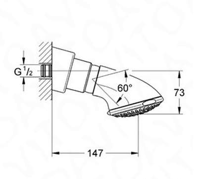 Верхний душ Grohe Movario 28504000