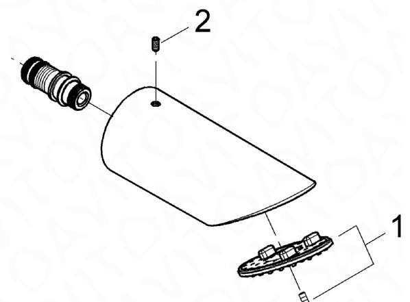 Лейка Grohe для встроенного душа